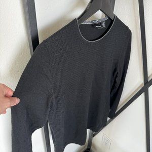 STRELLSON | MERINO EXTRA FINE SLIM FIT BLACK SWEATER